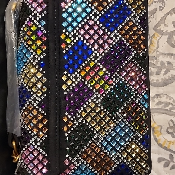 Kurt Geiger Multicolor Crystal Studded Purse - Picture 3 of 6